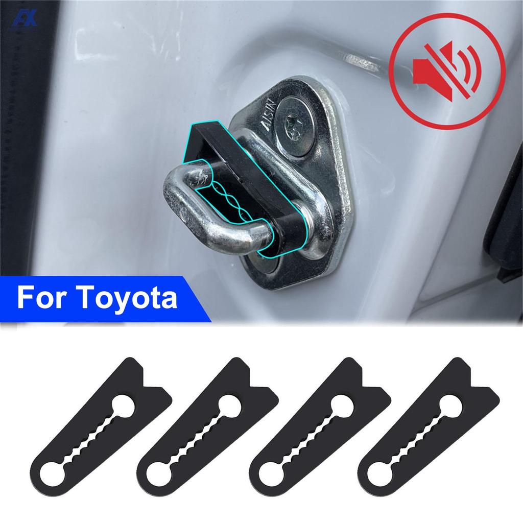 Upgraded 4PCS Car Door Shock Absorber Lock Sound Damper Anti shock Buffer For Toyota Hiace Hilux Innova Avanza Voxy Vios Altis Camry Corolla