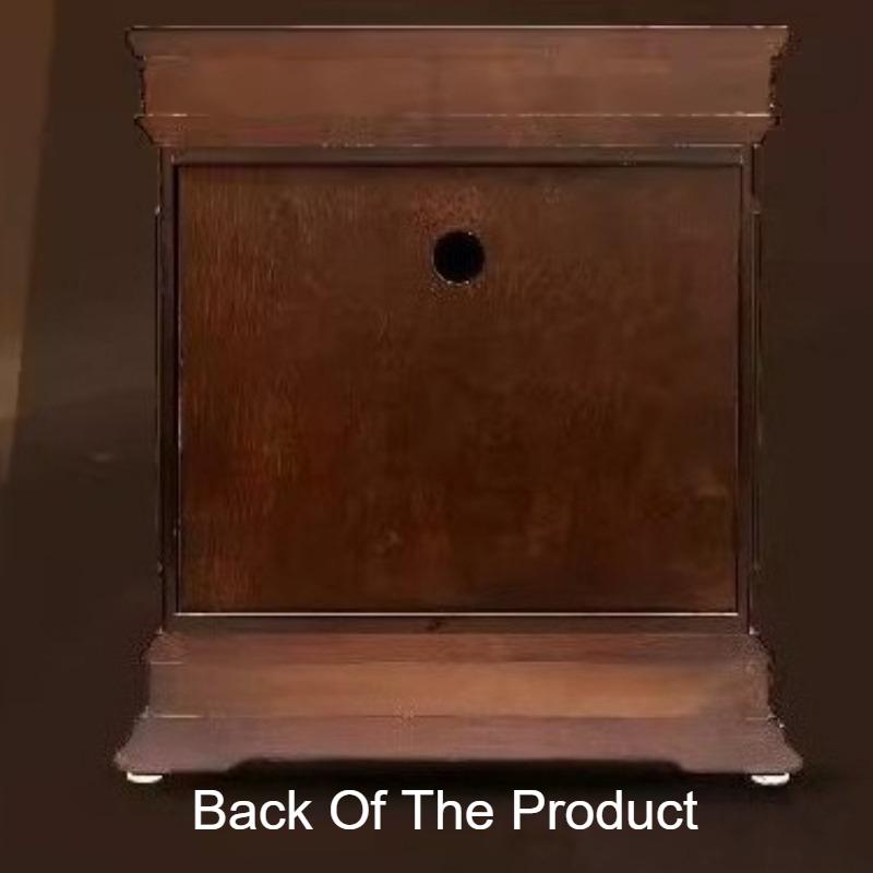 Solid Wood Table Clock Retro Silent Hourly Chime Desk Clock Aesthetics Elegant Unique Watch Living Room Tabletop Decoration