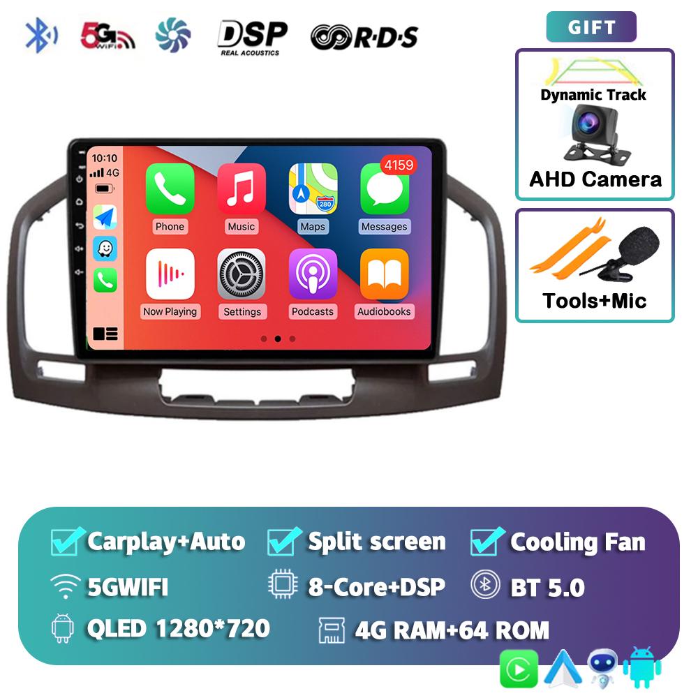 Android 14 Carplay Auto For Buick Regal Opel Insignia 2009 2010 2011 2012 2013 Car Radio Multimedia Player Stereo GPS WIFI+4G BT