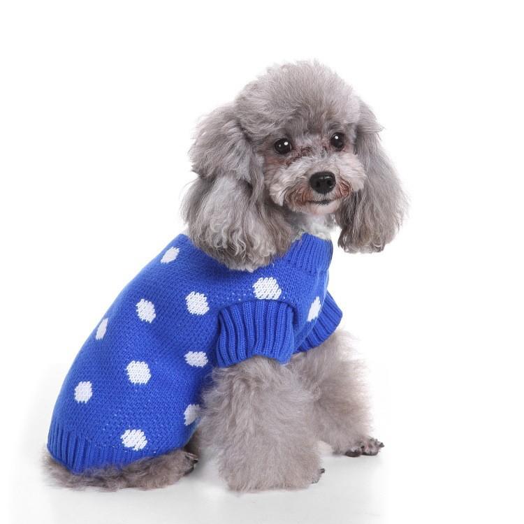Dog Clothes Autumn Winter Knitted Sweater High Collar Warm Pet Apparel Puppy Sweater Christmas Dog Sweater