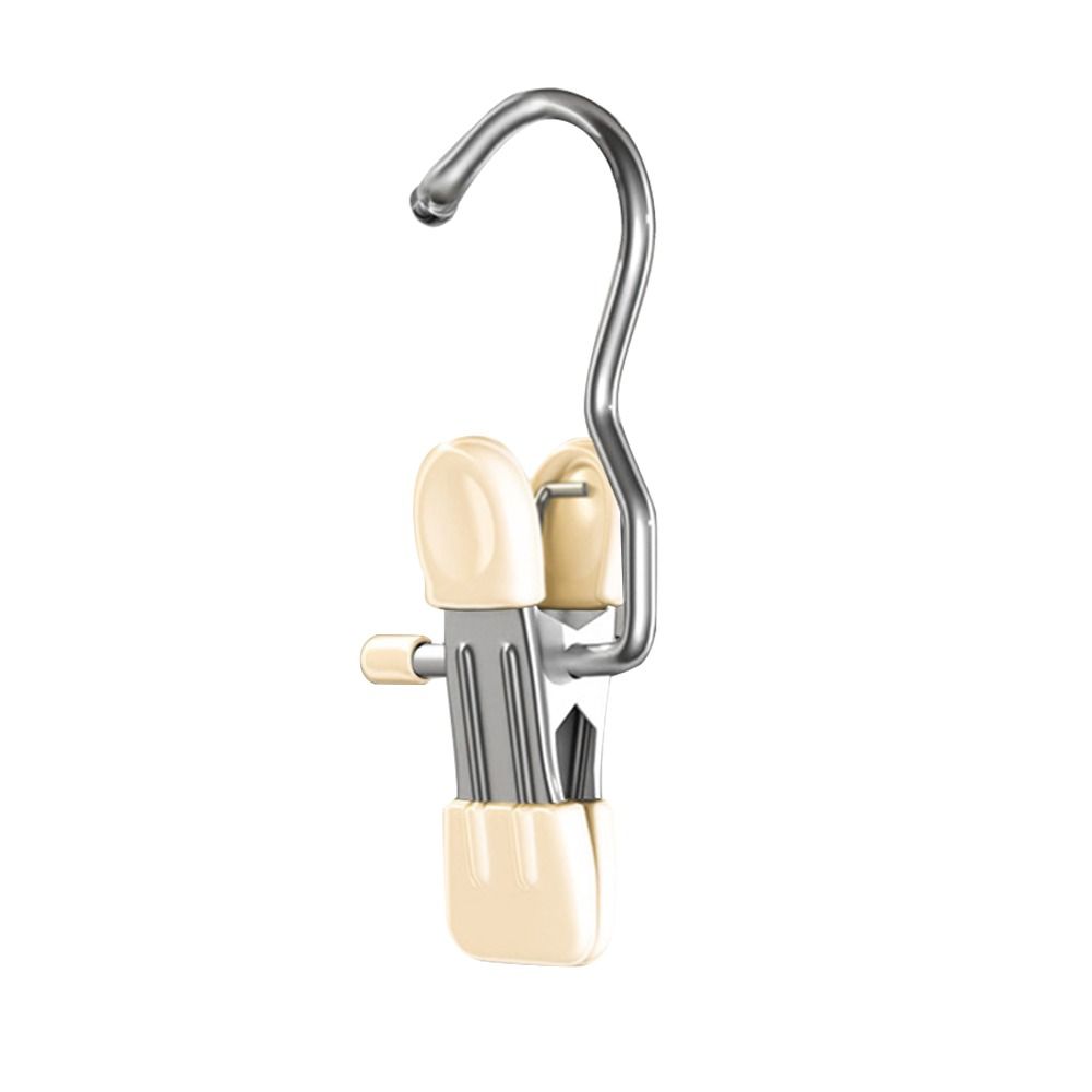 1/5/10PCS Windproof Stainless Steel Pants Clip with Hook Home Storage Rack  for Household