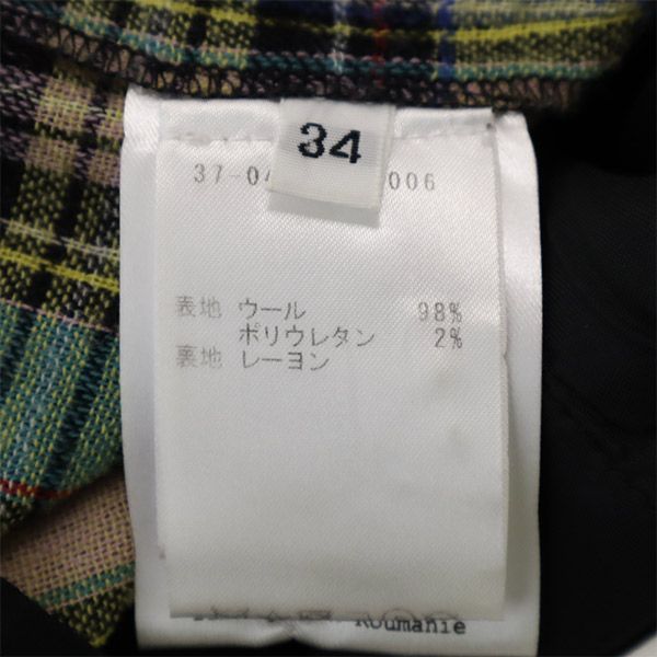AALTO wool blend check Long pants 34 Men's Used