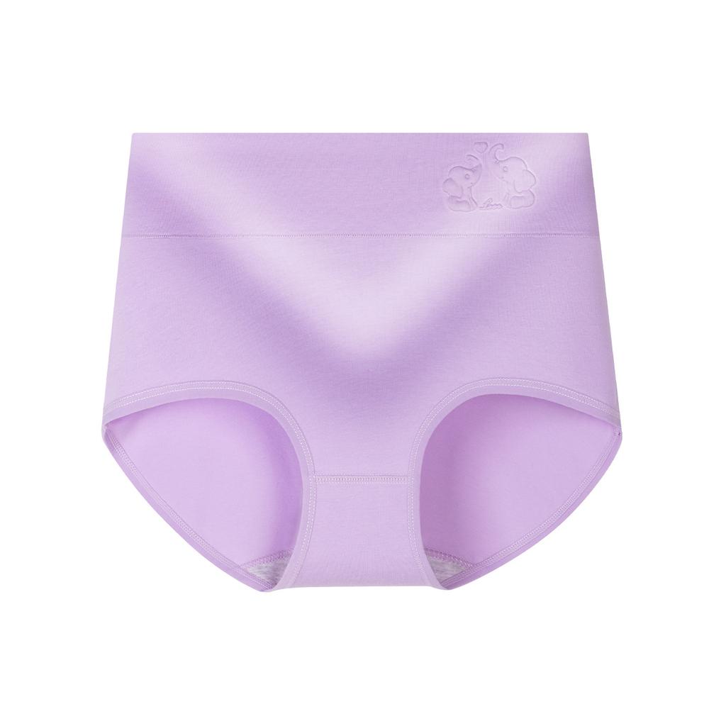 Plus Size Women's Pure Cotton 10A Antibacterial Cotton Crotch High Waist Tuck Briefs