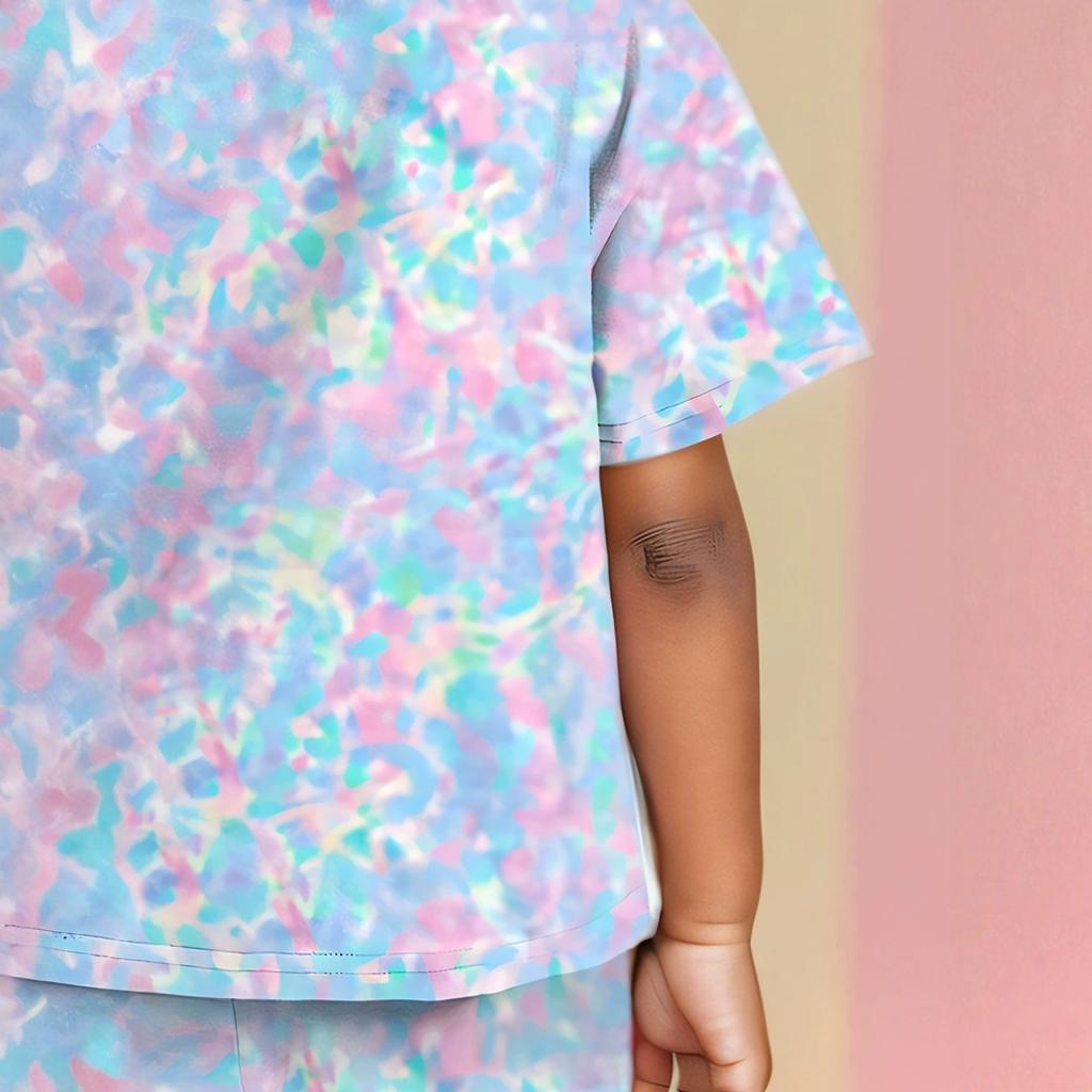 Kids Casual Stylish Two-Piece Set With Flare Leggings