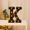 Cross-border Hot-Selling Black LED Letter Lamp for Proposal, Festival Decoration, and Ambiance Arrangement