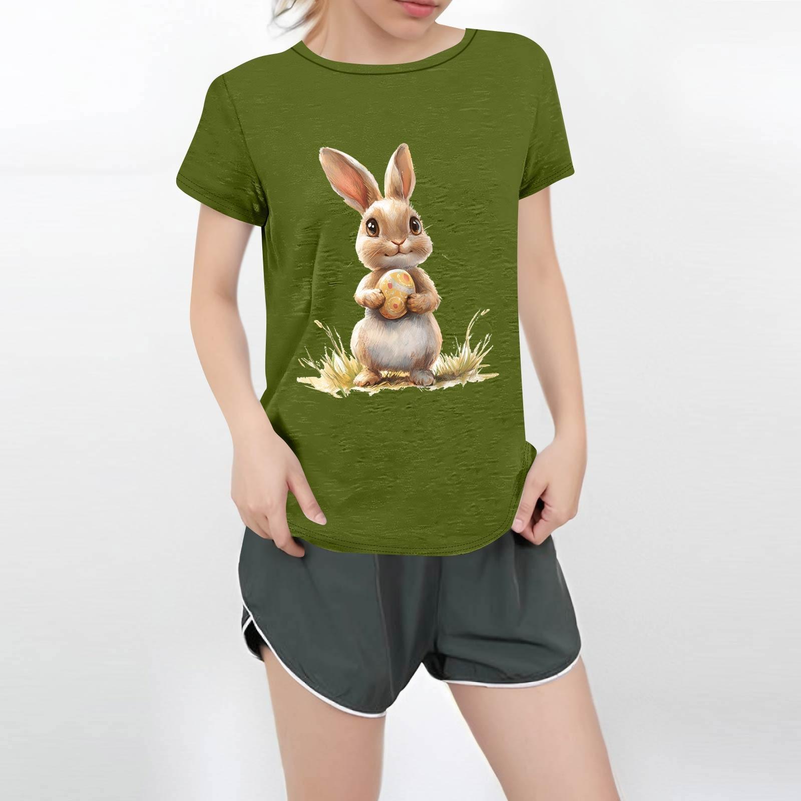 

Женская повседневная футболка с круглым вырезом и короткими рукавами с принтом L армия зеленый