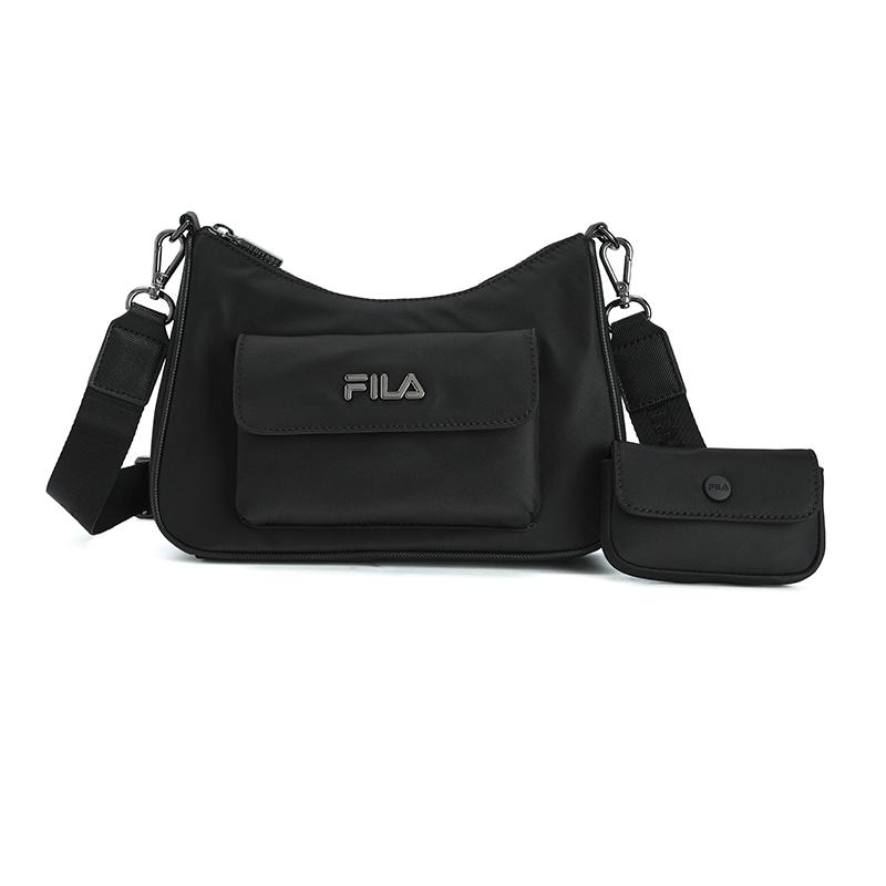 New FILA Fabric Crossbody Bag Women's Jet Black F13W528165FBK