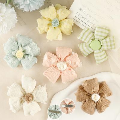 Computer Embroidery Label Hair Accessories Accessories Three-Dimensional Flower Accessories Patch Stickers Lace Flower Badges Embroidery Cloth Labels