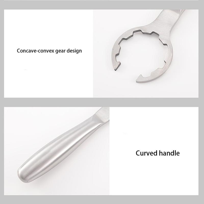 Heavy Duty Adjustable Gas Tank Remover Gas Can Spanner for Valves Maintenance and Cylinder Connection Steel Construction