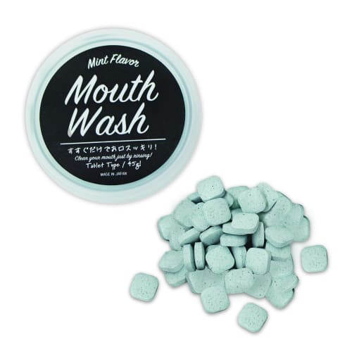 CHEERLIEF Mouthwash Tablets, Toothpaste Tablets, Bad Breath Care, Easy to Carry, 45g, Approximately 59 Tablets (45g Each, Mint Flavor)