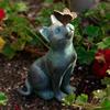 Sculpture Cute Miniature Cat Garden Display Ornament Outdoor SpaceBeautification