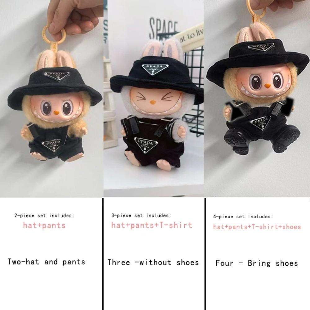 The First and Second Generations of Labubu Only Sell 17cm Seated Party Clothes Accessories Inverted Triangle Workwear Fashion