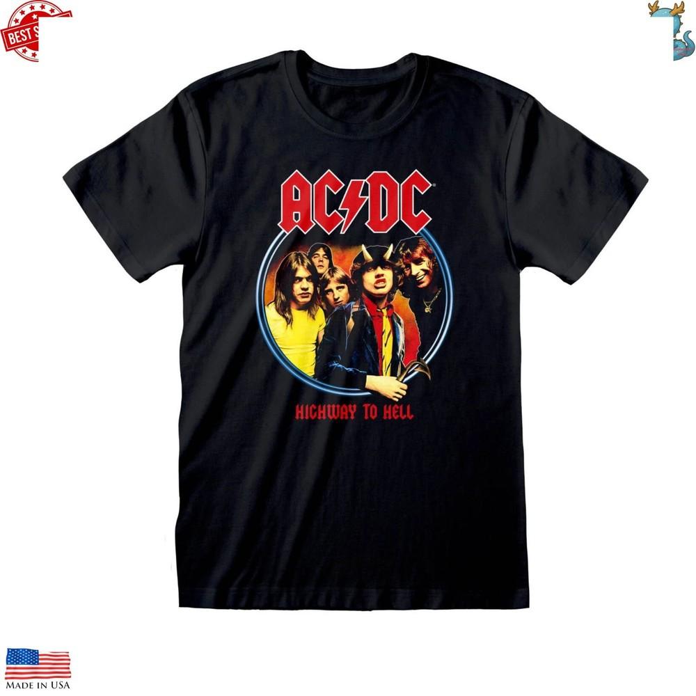 Concert Tee AC / DC Parody Shirt Retro Highway To Hell Classic Rock Top Unisex T-Shirt XL