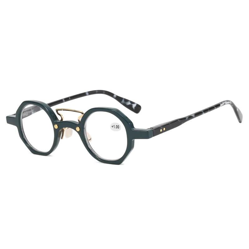 New Fashion Reading Glasses Neutral Retro Round Frame Presbyopia Anti Blue Light Blocking Glasses Clear Lens To +4 0