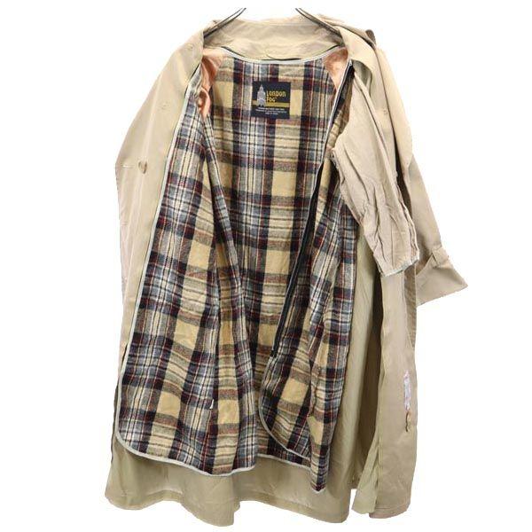LONDON FOG 80s Vintage Long Sleeve With Liner Trench Coat 6 Khaki Women Used