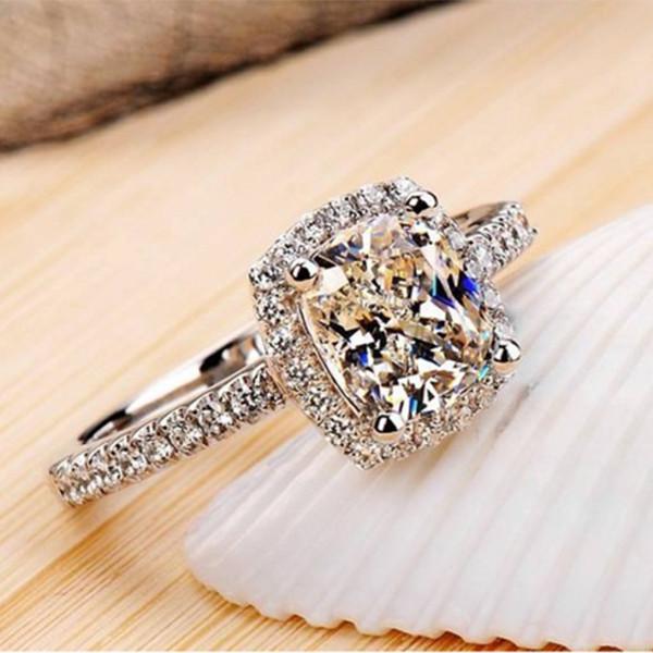 Elegant Fashion Brand Women Jewelry Wedding Engagement Ring With Timeless Design