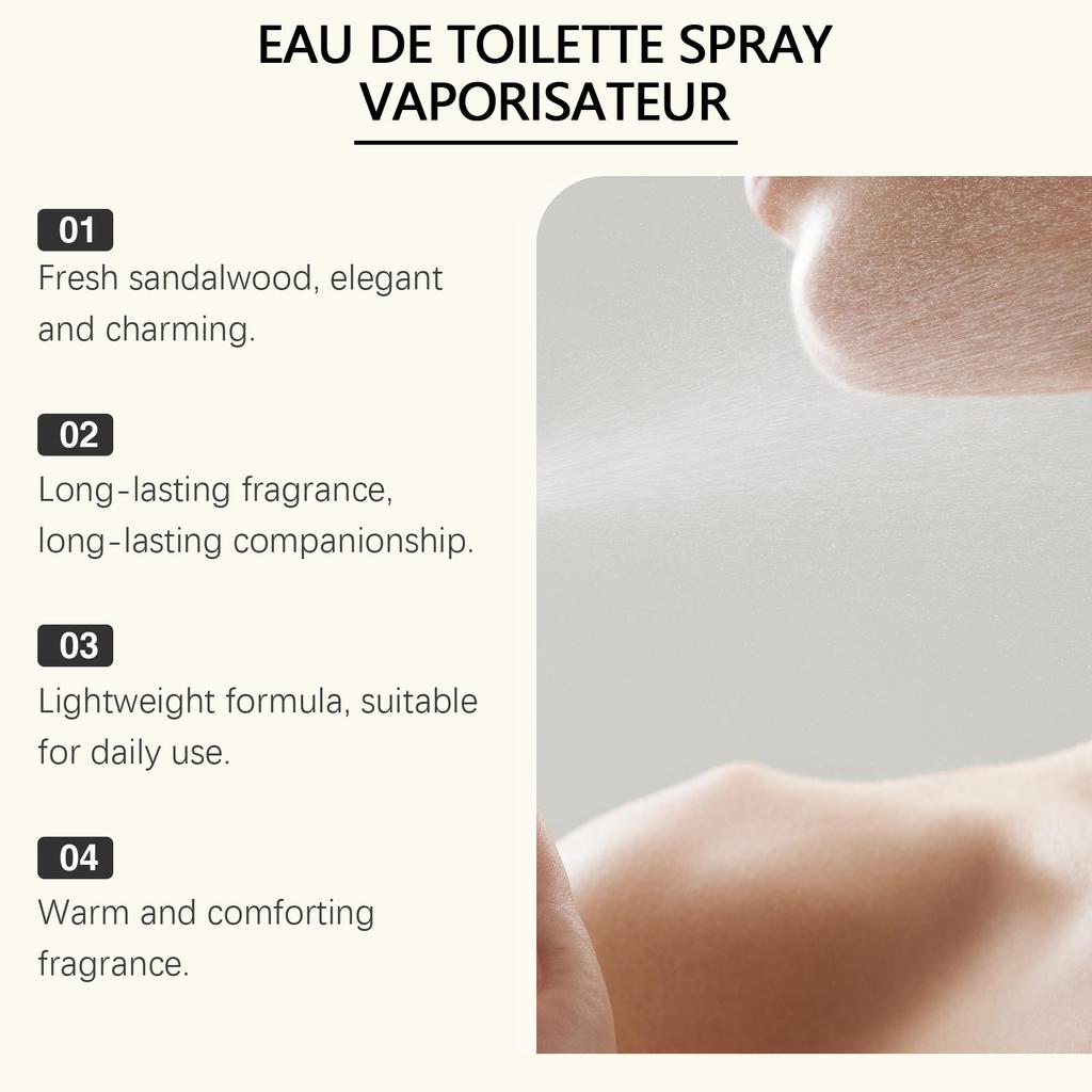 Sandalwood Perfume Fresh. Sandalwood Perfume Has A Light Scent Suitable For Daily Use Warm Comfortable50ML