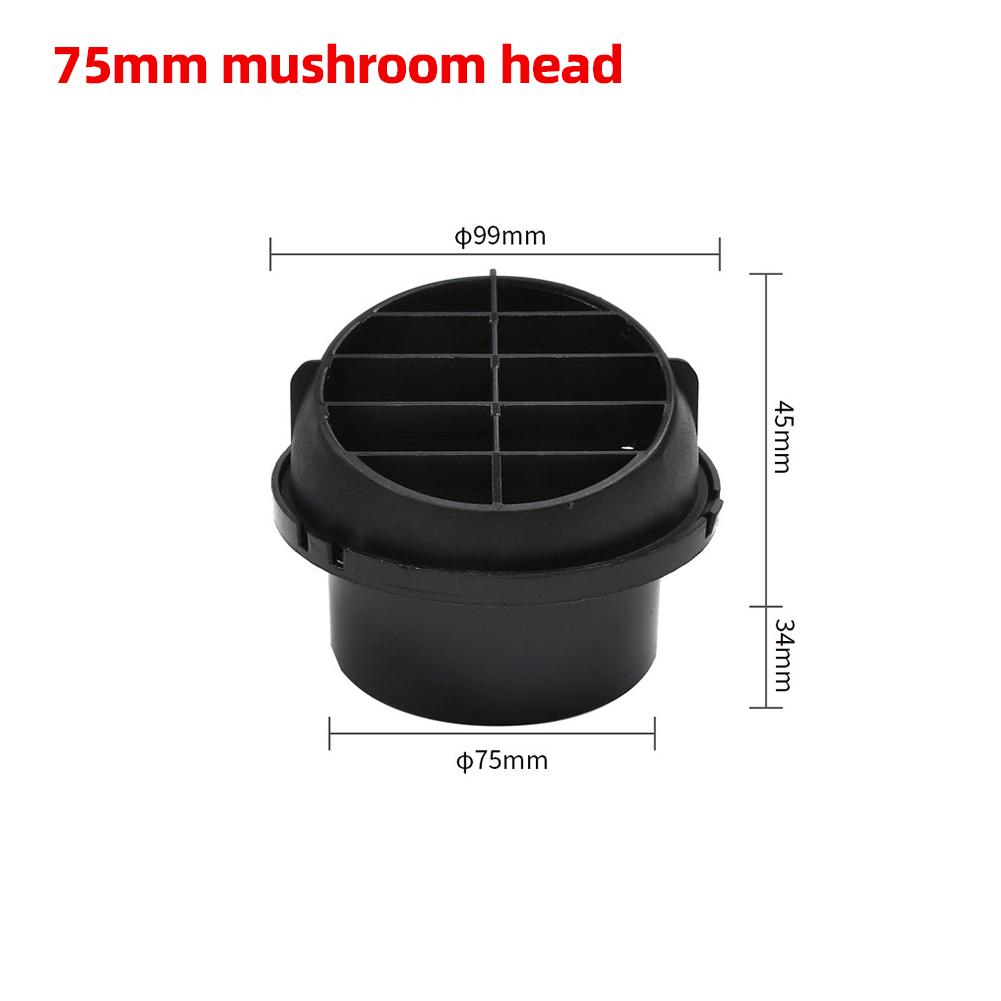 42/60/75/90mm Parking Diesel Heater Air Circulation Valves Auto Heater Ducting Warm Air Vent For Eberspacher Webasto