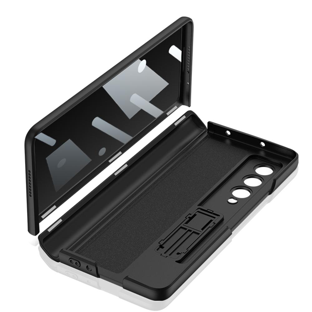 Szkło hartowane Anti Peep Zawias magnetyczny Odporny na wstrząsy pancerz Twardy futerał na telefon do Samsung Galaxy Z Fold 4 Etui z podpórką
