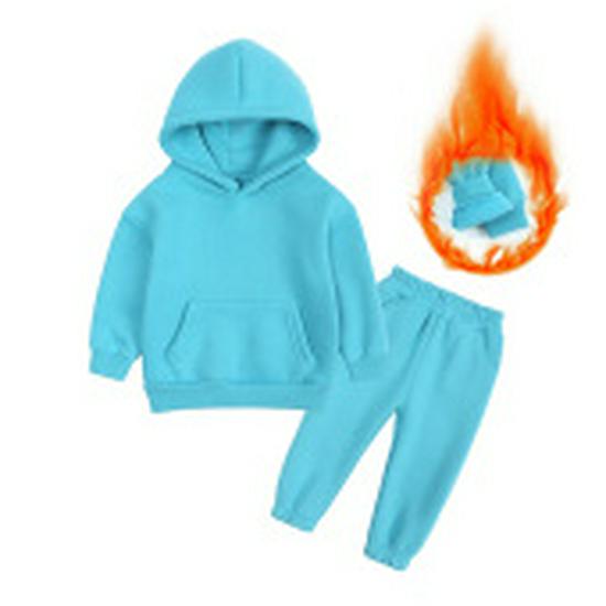 2025 Kids' Autumn/Winter Sweatshirt Set: Casual Hooded Two-Piece for Boys and Girls
