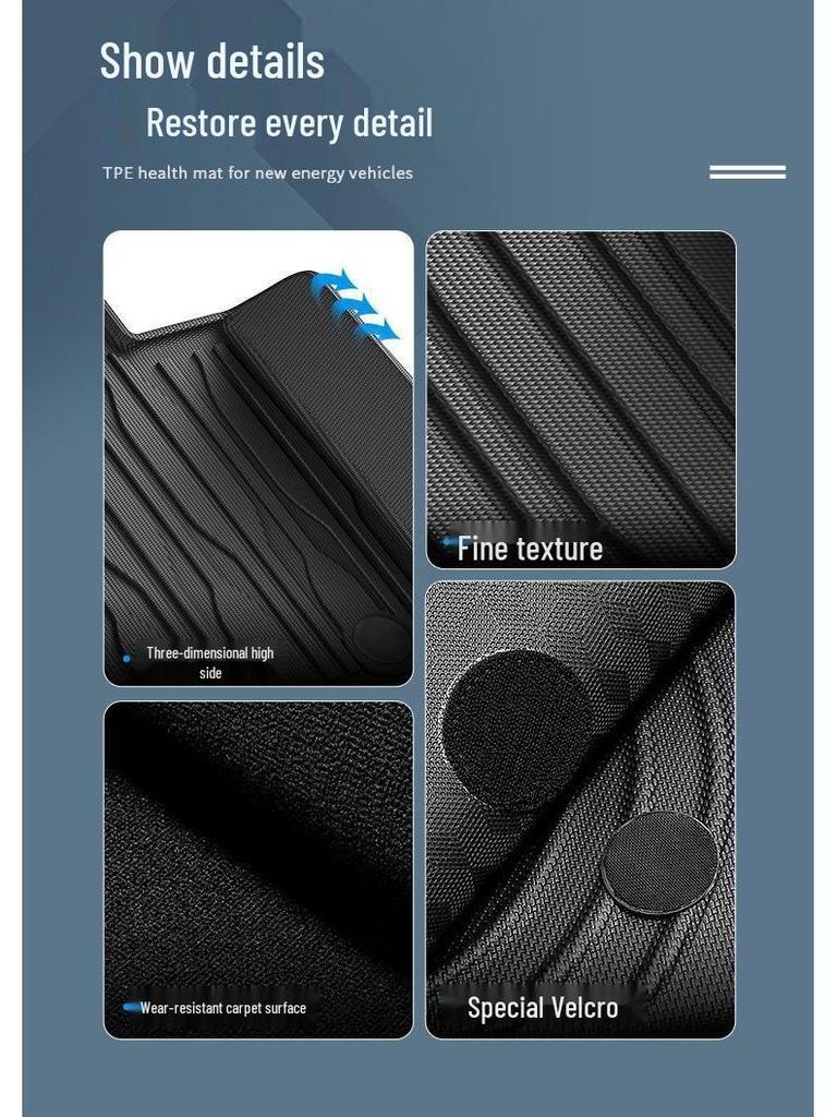 2024 BYD Sea Lion 07 EV RHD TPE Eco-friendly Wear-resistant Floor and Trunk Mats