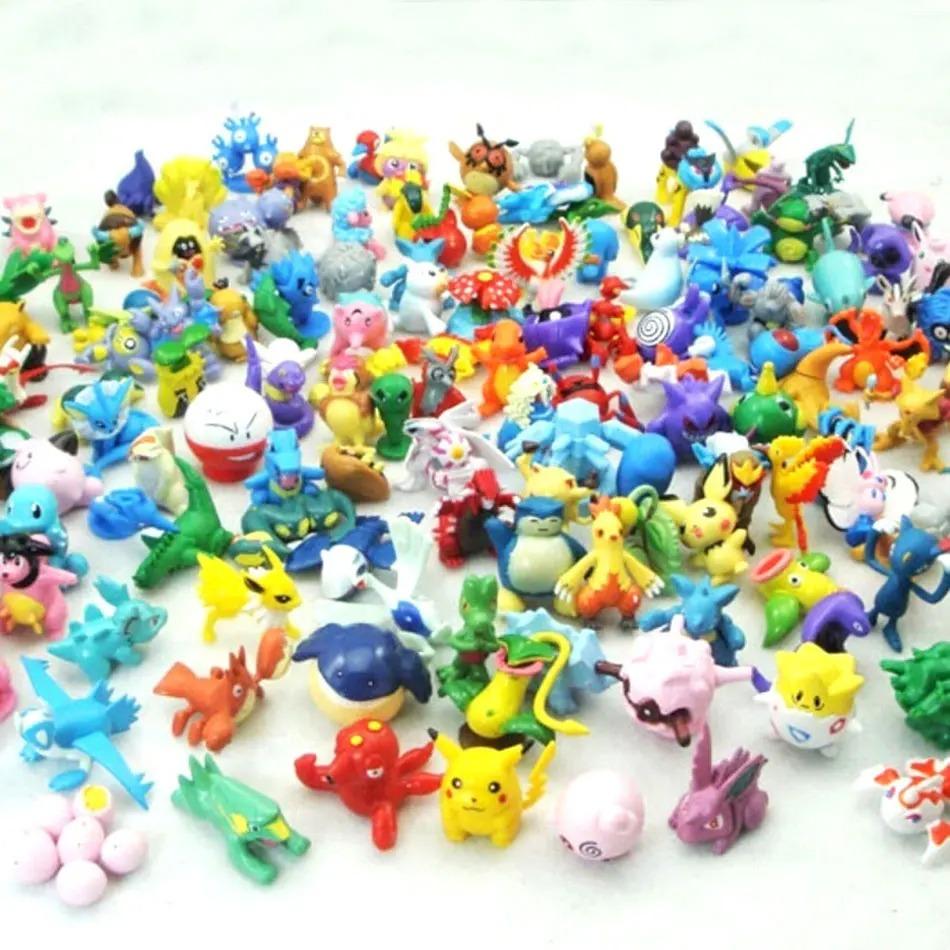 144PCS Pokemon Figure Toys, Blind Box Anime Pikachu Action Figure Model, Ornament Decoration, Collectible Toys, Christmas Gifts