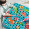 211pcs Children DIY Screw Tool Toys Set Electric Drill Screw Nuts Toy Pretend Play Tool Kits Educational Toy For Toddler