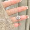 2025 Elegant Snowflake Necklace: Luxury Beating Heart Clavicle Chain – Perfect High-End Birthday Gift