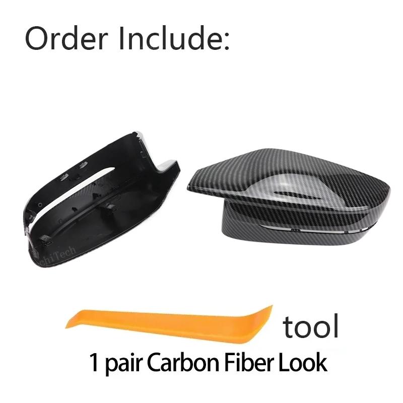 For BMW M240i M440i i4 M50 M2 G87 M3 G80 M4 G82 G83 Carbon Fiber Car Rear View Door Wing Side Mirror Cover Caps Shell Case