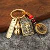 Zodiac Metal Fengshui Pendant Brass Gourd Brass Gourd Money Keychain  Gift
