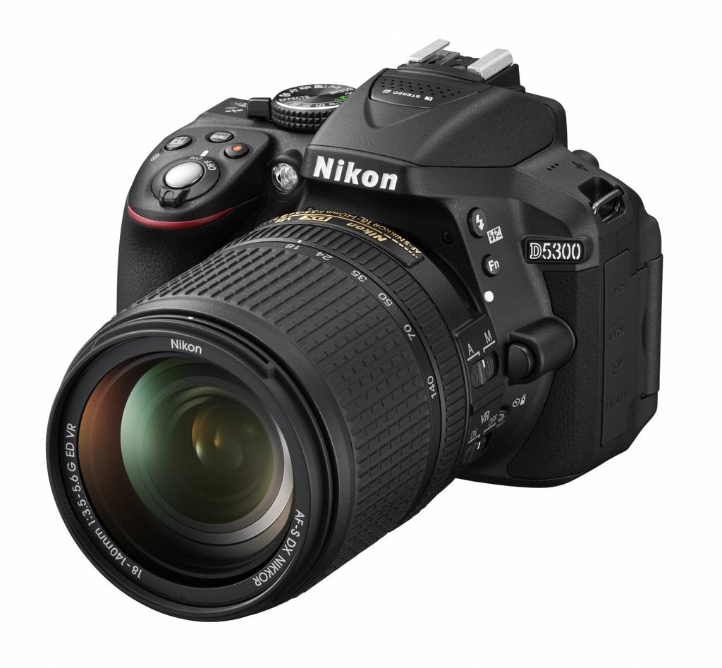 Nikon D5300 Digital SLR Camera Lens Black 18-140VR Kit, (D5300LK18-140VRBK)