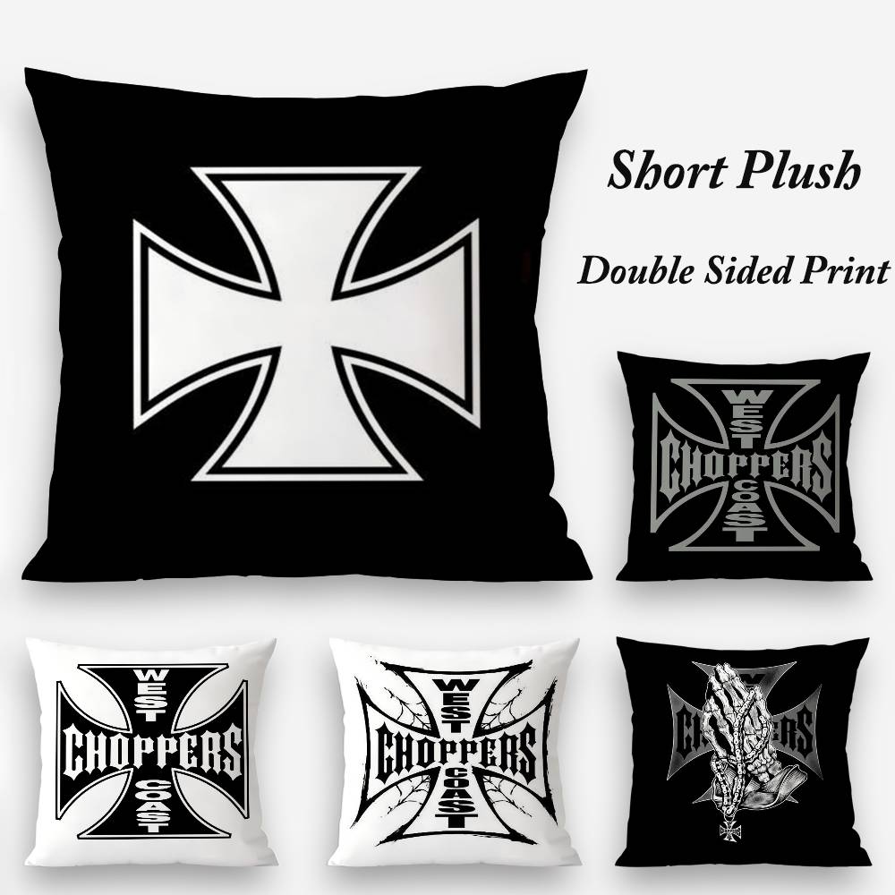 WWest Coast CChoppers Pillow Case Plush Fabric Soft Double Sided Print Sofa Cushion Cover Throw Pillow Covers