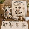 Handmade Animal Sewing Craft Kits with Precuts Fabric and Stuffing DIY Patchwork Animal Kits Plush Animal DIY Set Home Decors