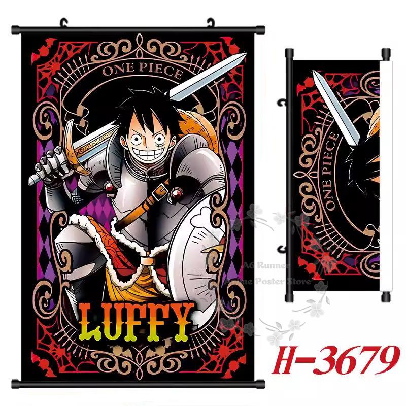 P-One P-Piece Hd Poster Scroll Painting Peripheral Hanging Painting Bedside Living Room Background Wall Cloth Painting