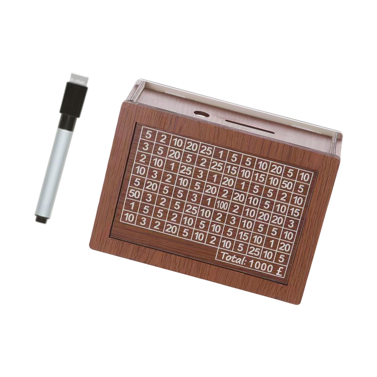 

Wood Money Box Cash Saver Box With Integrated Pound Display Numbers Perfect For Family Budget Planning
