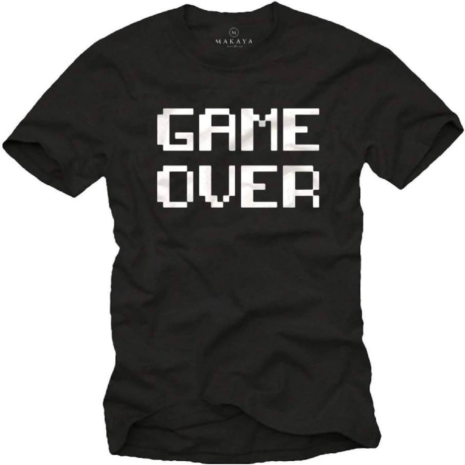 Мужская футболка MAKAYA для видеоигрока - Принт Game Over S