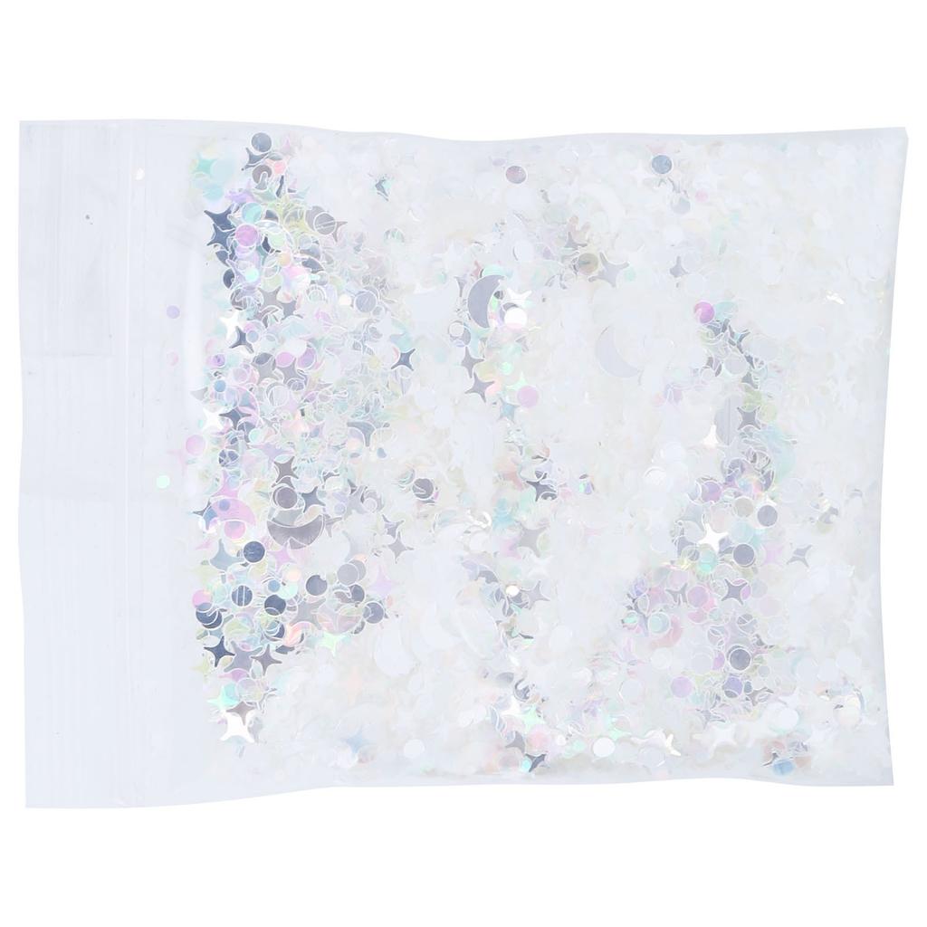 Stern Pailletten PET Silber Gemischt Fantasy Glitzer für Körper Gesicht Haar Make Up Nagelkunst MHXK 008