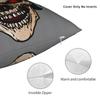 Black Grey Skull Face Día De Los Muertos Pillowcases Vintage Pillow Case For Couch Sofa Bedroom Soft Pillow Cover