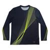Irregular Agile Mesh L/S Tee (Charcoal/Neon)