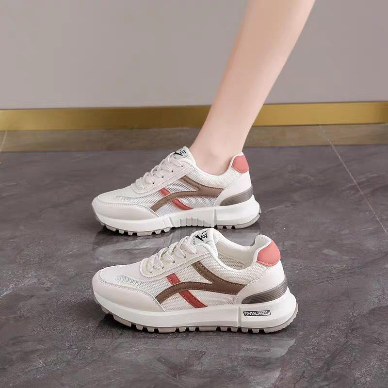 2025 autumn new casual sports women's shoes soft sole versatile fashion flat running shoes student shoes dad shoes women
