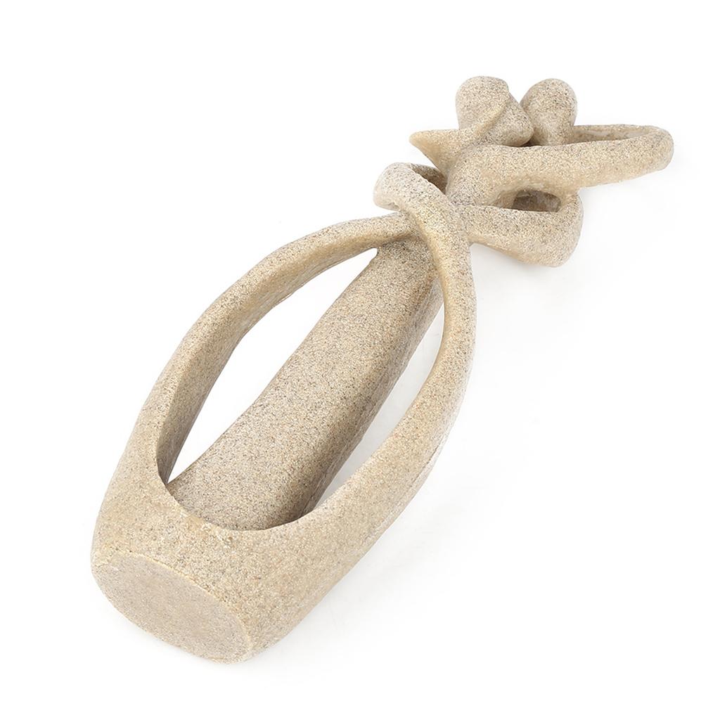 Handmade Sandstone Kiss Lovers Couple Statue Sculpture Carved Figurine Art Craft Decoration