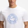 BOSS Men's 2026 Summer Tennis Motif Cotton Jersey T-Shirt