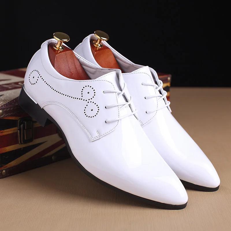 Shoes for Men High Quality Brand Dress Shoes Men Oxford Leather Shoes Fashion Business Men's Shoe Pointed Wedding Shoe Zapatos