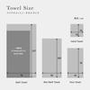 [Premium Towel] Micro Cotton Luxury Mini Bath Towel 100 x 50cm  Light Gray