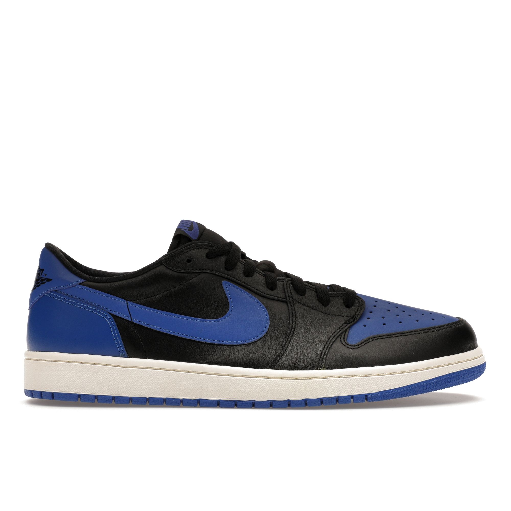 

Air Jordan 1 Retro Low OG Royal мужские кроссовки черные Varsity-Royal-Sail 705329-004
