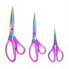Craft Scissors Purpose Sharp Titanium Blades Shears Rubber Soft Grip Handle Multipurpose Fabric Scissors Tool Great for Office