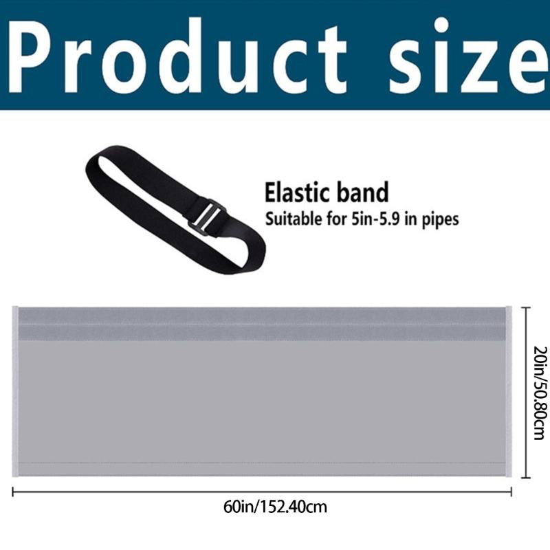 Air Conditioner Hose Cover Wrap Portable Hose Duct Vent Cover Insulation Sleeve for 5-5.9inch Diameter Exhaust Hose