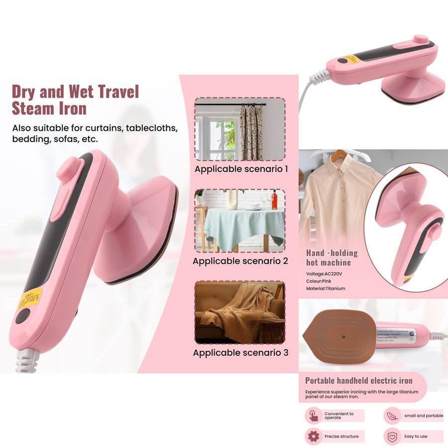 Handheld Garment Steamer With Titanium Plate For Home Use And Wrinkle Removal
