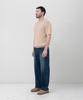 MANNERGRAM Upw Washable Cotton Round Short Sleeve Knit Light Beige