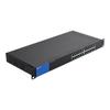 Linksys LGS124P - Commutateur - non géré - 12 x 10-100-1000 (PoE+) + 12 x 10-100-1000 - Montable sur rack - PoE+ (120 W)